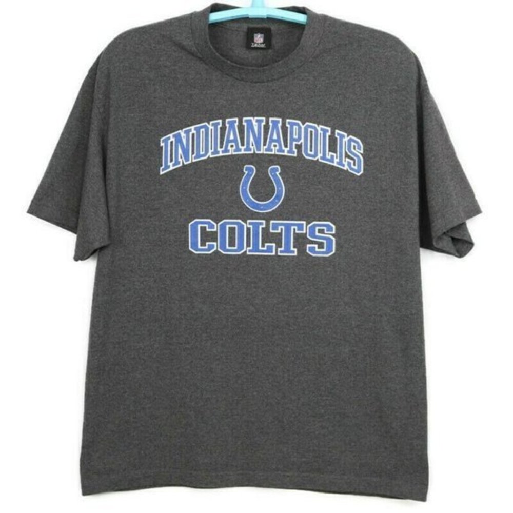 Indianapolis Colts NFL Football T-Shirt Shirt Grey XL‎